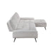 Homelegance - Dominic 2 Piece Sectional with Right Chaise in Light Gray - 8400LTG*22LRC - GreatFurnitureDeal