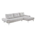 Homelegance - Dominic 2 Piece Sectional with Right Chaise in Light Gray - 8400LTG*22LRC - GreatFurnitureDeal