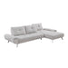 Homelegance - Dominic 2 Piece Sectional with Right Chaise in Light Gray - 8400LTG*22LRC - GreatFurnitureDeal