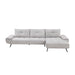 Homelegance - Dominic 2 Piece Sectional with Right Chaise in Light Gray - 8400LTG*22LRC - GreatFurnitureDeal