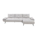 Homelegance - Dominic 2 Piece Sectional with Right Chaise in Light Gray - 8400LTG*22LRC - GreatFurnitureDeal