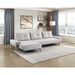 Homelegance - Dominic 2 Piece Sectional with Left Chaise in Light Gray - 8400LTG*2LC2R - GreatFurnitureDeal