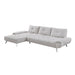 Homelegance - Dominic 2 Piece Sectional with Left Chaise in Light Gray - 8400LTG*2LC2R - GreatFurnitureDeal