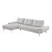 Homelegance - Dominic 2 Piece Sectional with Left Chaise in Light Gray - 8400LTG*2LC2R - GreatFurnitureDeal