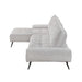 Homelegance - Dominic 2 Piece Sectional with Left Chaise in Light Gray - 8400LTG*2LC2R - GreatFurnitureDeal