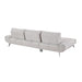 Homelegance - Dominic 2 Piece Sectional with Left Chaise in Light Gray - 8400LTG*2LC2R - GreatFurnitureDeal