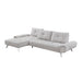 Homelegance - Dominic 2 Piece Sectional with Left Chaise in Light Gray - 8400LTG*2LC2R - GreatFurnitureDeal