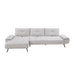 Homelegance - Dominic 2 Piece Sectional with Left Chaise in Light Gray - 8400LTG*2LC2R - GreatFurnitureDeal
