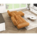 Homelegance - Dominic 2 Piece Sectional with Right Chaise in Orange - 8400RNG*22LRC - GreatFurnitureDeal