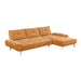 Homelegance - Dominic 2 Piece Sectional with Right Chaise in Orange - 8400RNG*22LRC - GreatFurnitureDeal