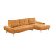 Homelegance - Dominic 2 Piece Sectional with Right Chaise in Orange - 8400RNG*22LRC - GreatFurnitureDeal