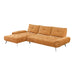 Homelegance - Dominic 2 Piece Sectional with Left Chaise in Orange - 8400RNG*2LC2R - GreatFurnitureDeal