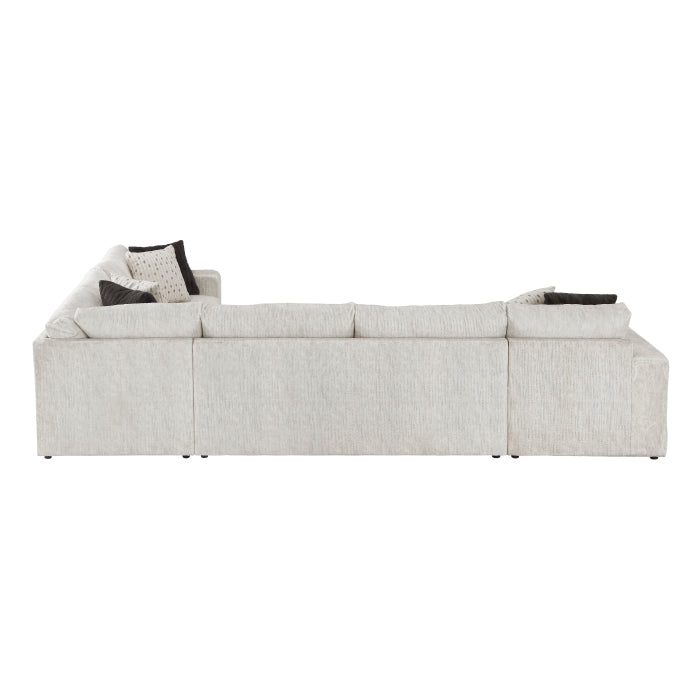 Homelegance - Solace 3-Piece Sectional with Left Chaise in Beige - 8401BES*3LCRT - GreatFurnitureDeal