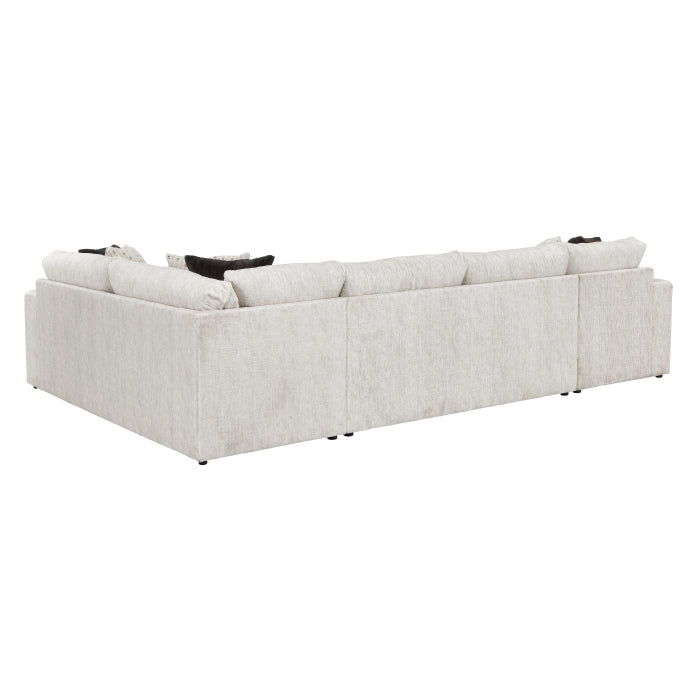 Homelegance - Solace 3-Piece Sectional with Left Chaise in Beige - 8401BES*3LCRT - GreatFurnitureDeal
