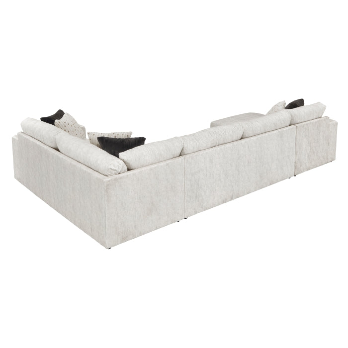 Homelegance - Solace 3-Piece Sectional with Left Chaise in Beige - 8401BES*3LCRT - GreatFurnitureDeal