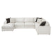 Homelegance - Solace 3-Piece Sectional with Left Chaise in Beige - 8401BES*3LCRT - GreatFurnitureDeal