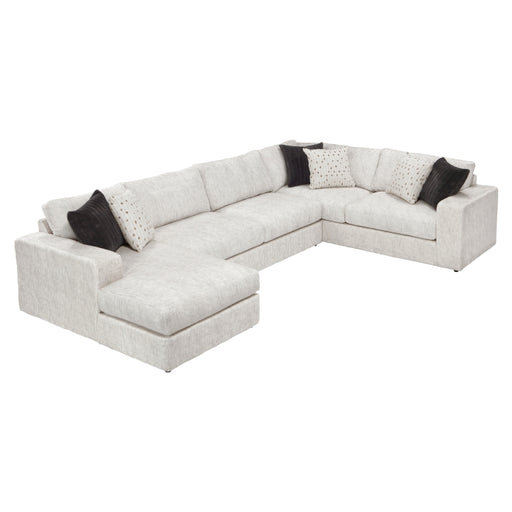 Homelegance - Solace 3-Piece Sectional with Left Chaise in Beige - 8401BES*3LCRT - GreatFurnitureDeal