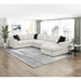 Homelegance - Solace 3-Piece Sectional with Right Chaise in Beige - 8401BES*3LTRC - GreatFurnitureDeal
