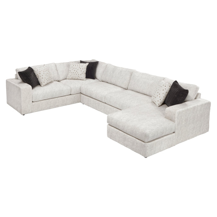 Homelegance - Solace 3-Piece Sectional with Right Chaise in Beige - 8401BES*3LTRC - GreatFurnitureDeal