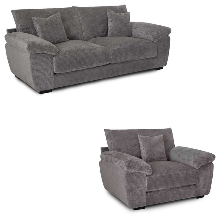 Franklin Furniture - 840 Shimmer 2 Piece Sofa Set in Seal - 84040-SEAL-2SET - GreatFurnitureDeal