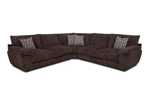 Franklin Furniture - 840 Donegal 3 Piece Sectional Sofa in Frenzy Chocolate - 84059-84099-84060 - GreatFurnitureDeal