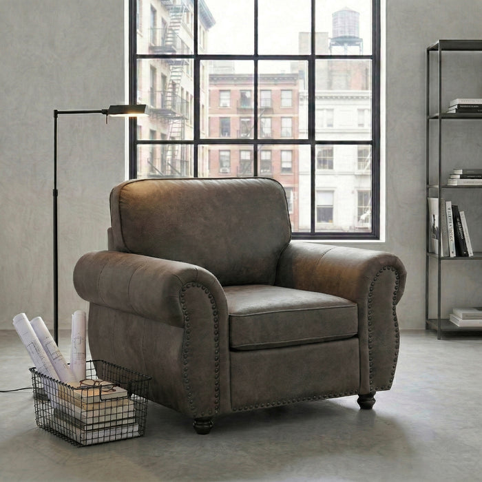 Homelegance - Pinnacle 3 Piece Sofa Set in Brownish Gray - 8405PM*3 - GreatFurnitureDeal