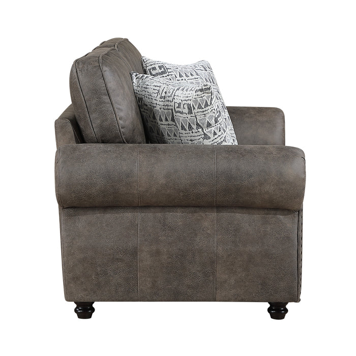 Homelegance - Pinnacle 3 Piece Sofa Set in Brownish Gray - 8405PM*3 - GreatFurnitureDeal