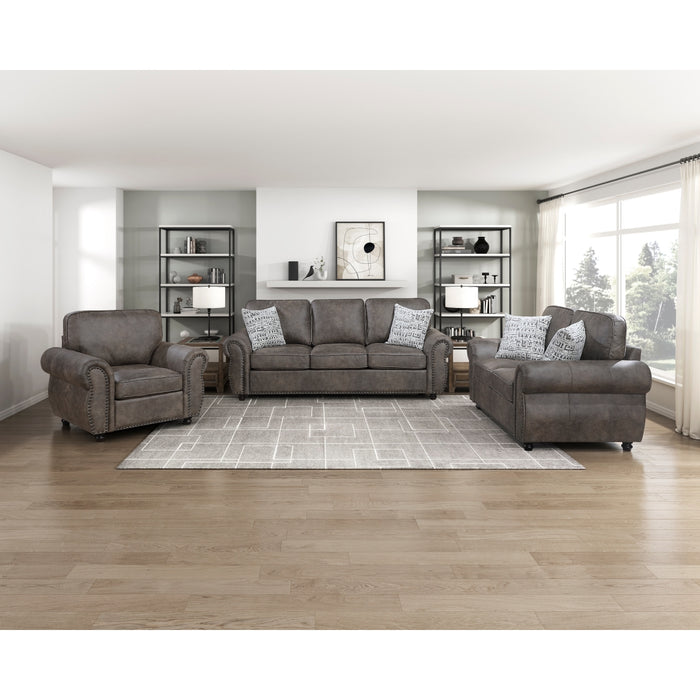 Homelegance - Pinnacle 3 Piece Sofa Set in Brownish Gray - 8405PM*3 - GreatFurnitureDeal