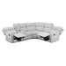 Homelegance - Thorne 3 Piece Reclining Sectional with Left Console in Light Gray - 8406GY*SC - GreatFurnitureDeal