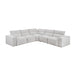 Homelegance - Phoebe 5 Piece Modular Power Reclining Sectional in Light Gray - 8414GRY*5LRRRPWH - GreatFurnitureDeal