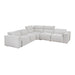 Homelegance - Phoebe 5 Piece Modular Power Reclining Sectional in Light Gray - 8414GRY*5LRRRPWH - GreatFurnitureDeal