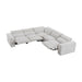 Homelegance - Phoebe 5 Piece Modular Power Reclining Sectional in Light Gray - 8414GRY*5LRRRPWH - GreatFurnitureDeal
