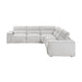 Homelegance - Phoebe 5 Piece Modular Power Reclining Sectional in Light Gray - 8414GRY*5LRRRPWH - GreatFurnitureDeal