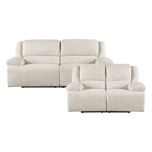 Homelegance - Caliber 3 Piece Reclining Sofa Set in Vanilla-Beige - 8424BE*3PW - GreatFurnitureDeal