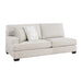 Homelegance - Livia 4-Piece Sectional with Ottoman in Beige - 8435BE*42L2R - GreatFurnitureDeal