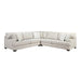 Homelegance - Livia 3-Piece Sectional in Beige - 8435BE*32L2R - GreatFurnitureDeal
