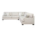 Homelegance - Livia 3-Piece Sectional in Beige - 8435BE*32L2R - GreatFurnitureDeal