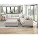 Homelegance - Livia 4-Piece Sectional with Ottoman in Beige - 8435BE*42L2R - GreatFurnitureDeal