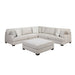 Homelegance - Livia 4-Piece Sectional with Ottoman in Beige - 8435BE*42L2R - GreatFurnitureDeal