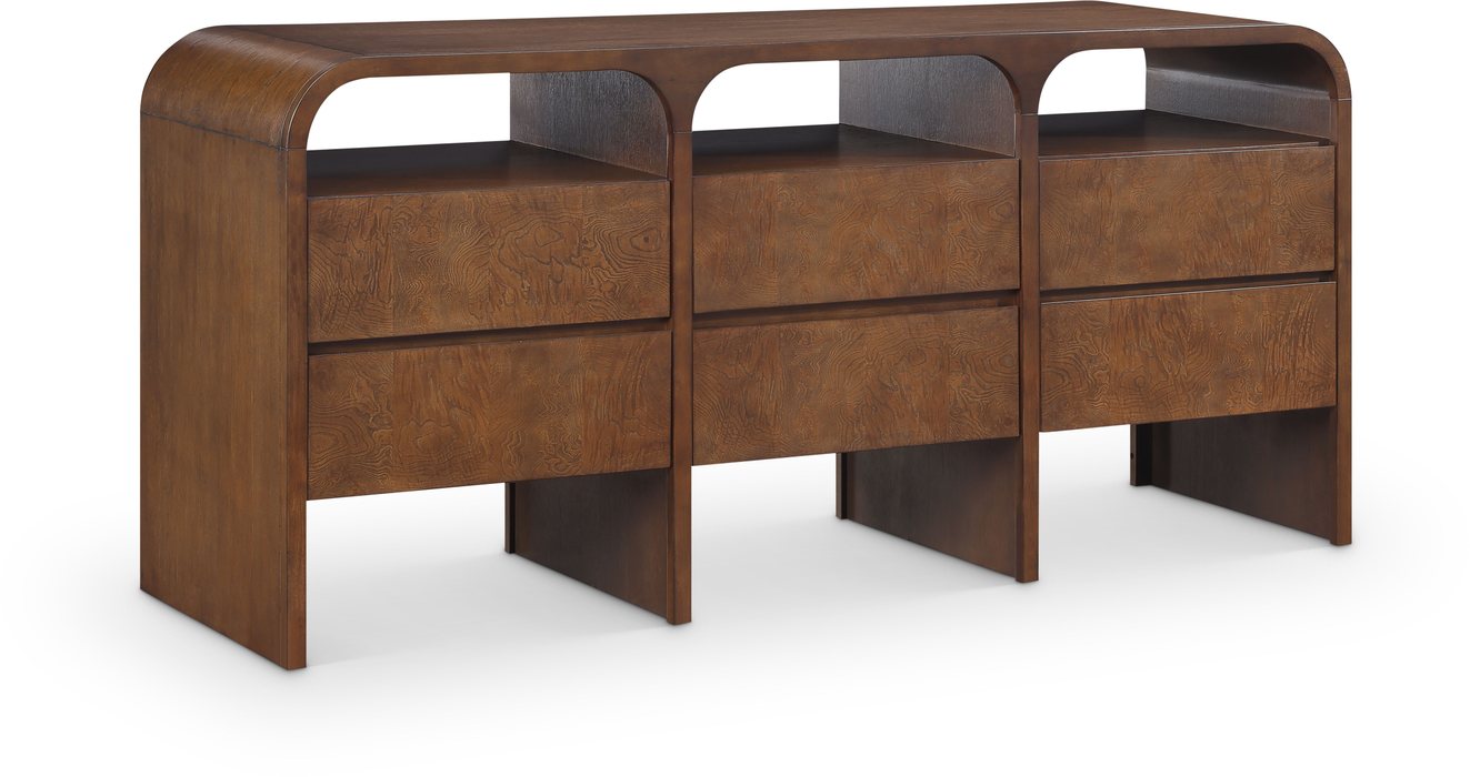 Meridian Furniture - Giada Brown Solid Wood And Veneer Dresser - 843Brown-D - GreatFurnitureDeal