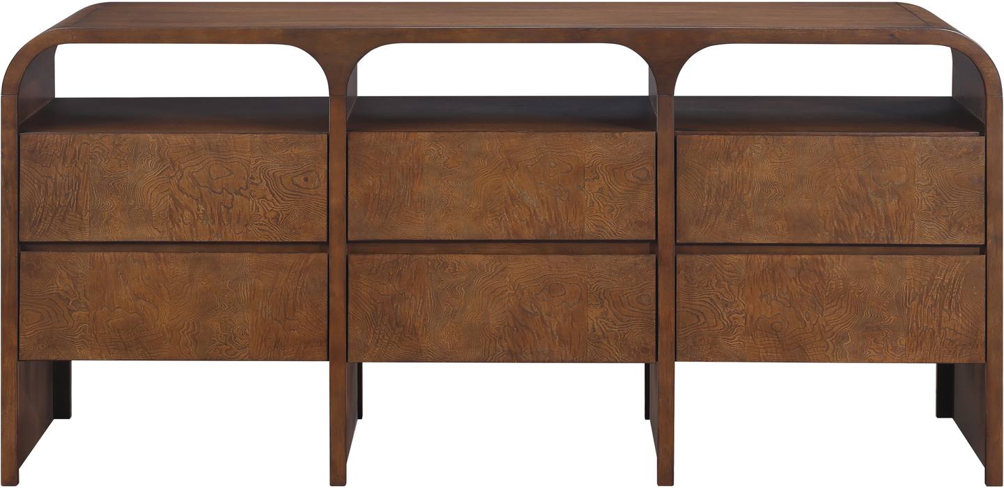 Meridian Furniture - Giada Brown Solid Wood And Veneer Dresser - 843Brown-D - GreatFurnitureDeal