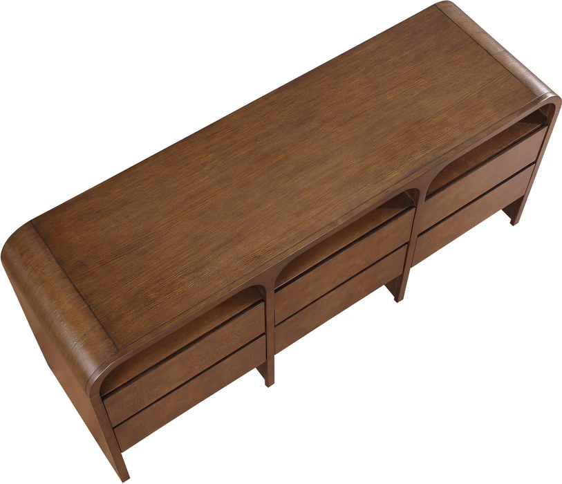 Meridian Furniture - Giada Brown Solid Wood And Veneer Dresser - 843Brown-D - GreatFurnitureDeal