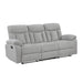 Homelegance - Jules Double Reclining Sofa in Gray - 8440GRY-3 - GreatFurnitureDeal