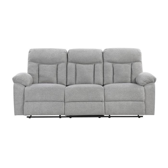 Homelegance - Jules Double Reclining Sofa in Gray - 8440GRY-3 - GreatFurnitureDeal