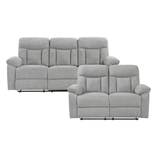 Homelegance - Jules 2 Piece Sofa Set in Gray - 8440GRY*2 - GreatFurnitureDeal