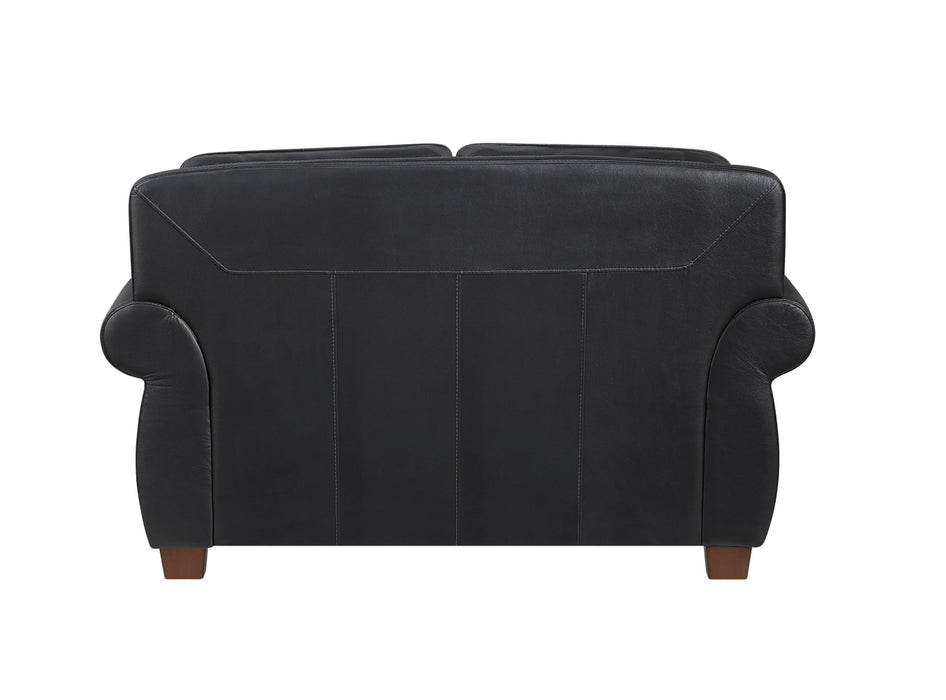 Homelegance - Remington 2 Piece Sofa Set in Black - 8448BLK*2