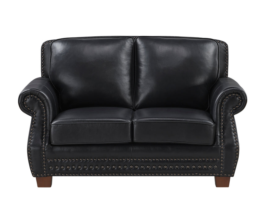 Homelegance - Remington 2 Piece Sofa Set in Black - 8448BLK*2