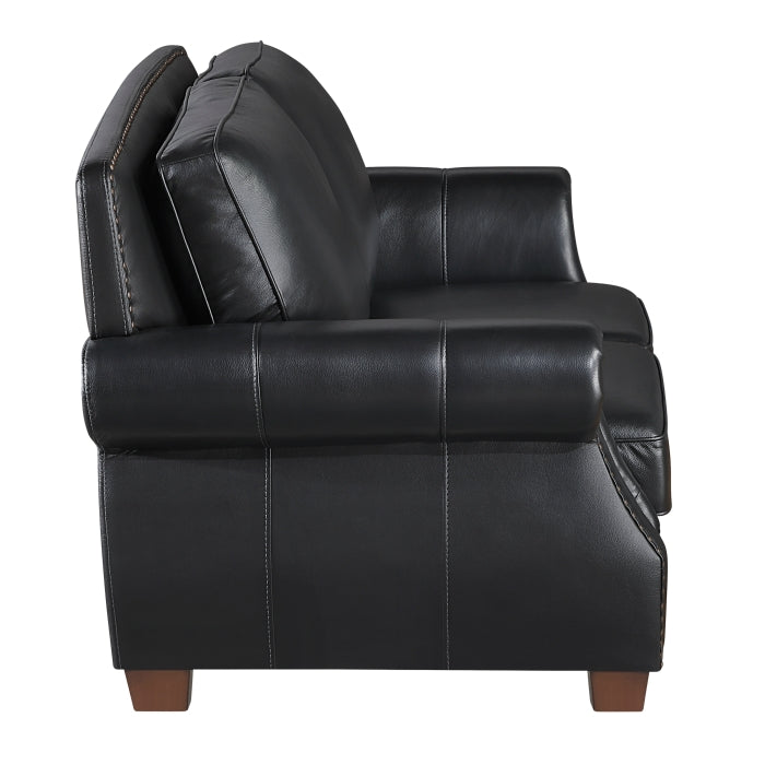 Homelegance - Remington Loveseat in Black - 8448BLK-2 - GreatFurnitureDeal
