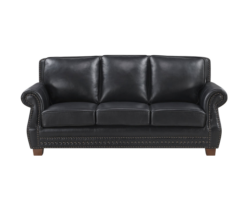 Homelegance - Remington 2 Piece Sofa Set in Black - 8448BLK*2