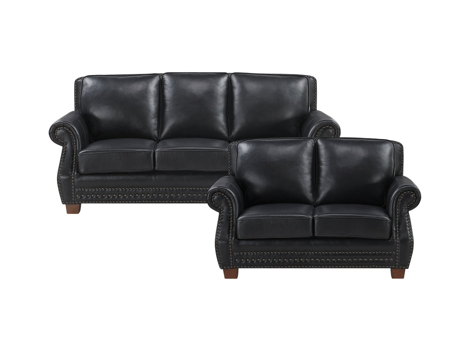 Homelegance - Remington 3 Piece Living Room Set in Black - 8448BLK*3
